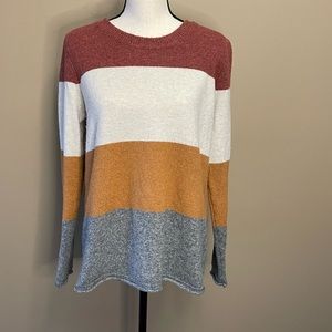 Pinque Gina  Colorblock pullover sweater Size Large